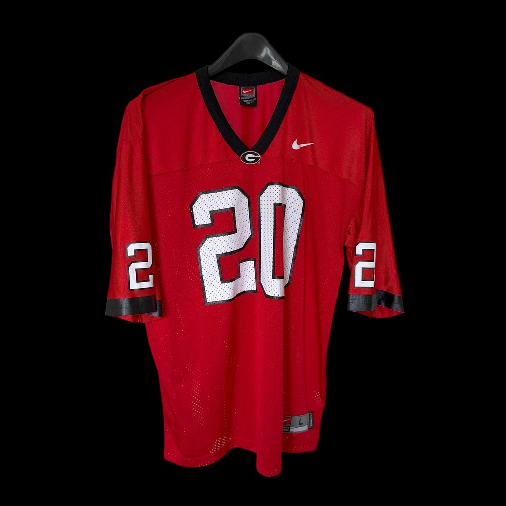 90's Nike Georgia‎ Bulldogs Jersey Large Red #20 College Football Nike Team L